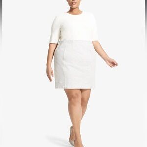 MM Lafleur Crosby Skirt -Twill Ponte :: Light Heather, New with Tags